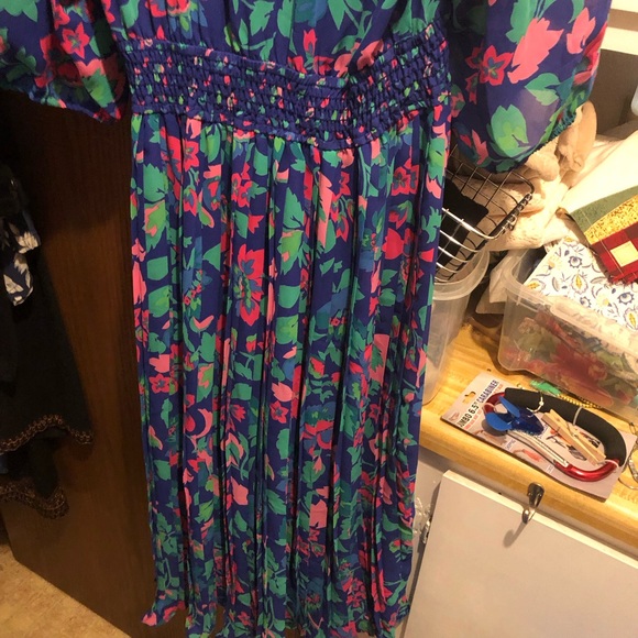 Susan Freis 1980s Ruffled Dress-  735 $150 or $125 w/offer - Picture 6 of 7